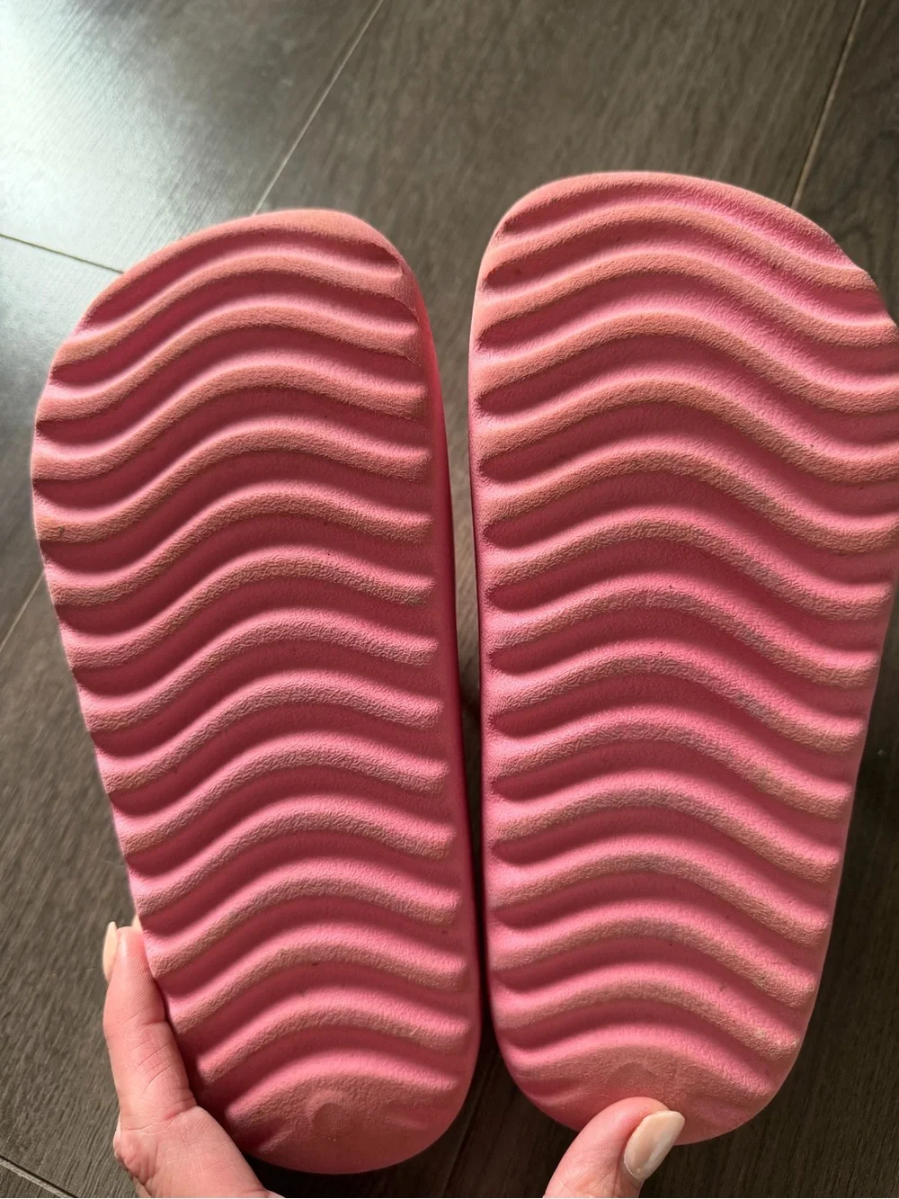 adidas Pink Kids Slide Sandals